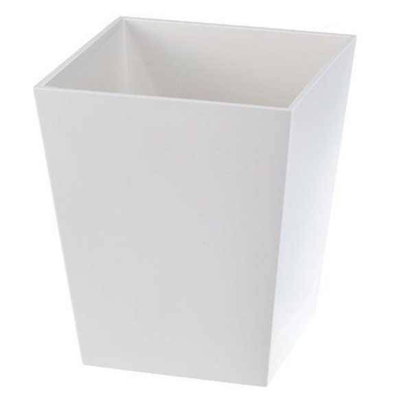 Focus Spa White Wastebasket, 6 Qt BS-MSPA8W